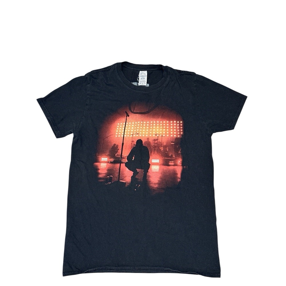Louis Tomlinson Rare Live From London Crew Graphic Black T-Shirt Size M 100%Cott
